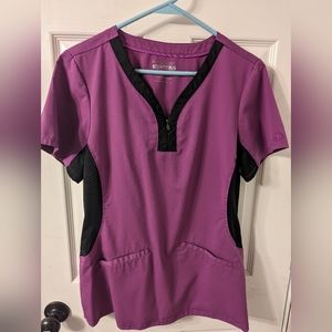 Set of Healing Hands Yoga Purple Label scrubs